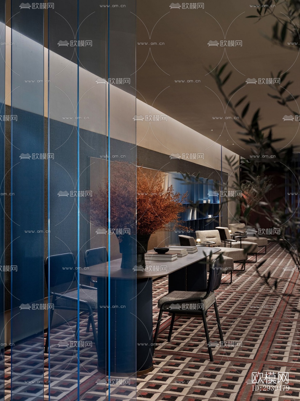 现代酒店民宿效果图下载（渲染图17）