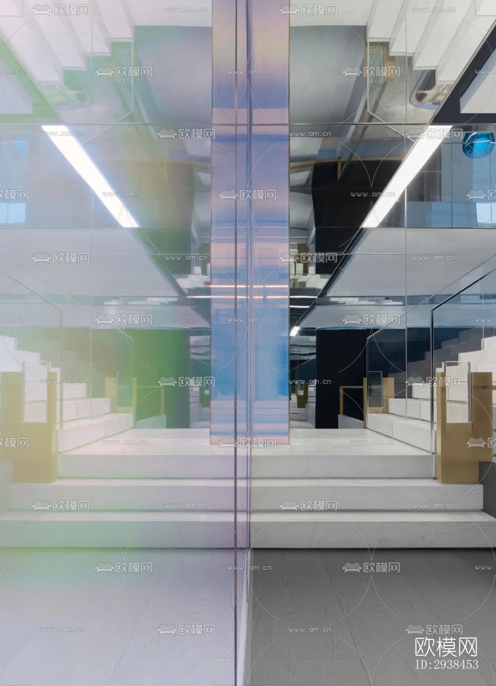 现代售楼处效果图下载（渲染图3）