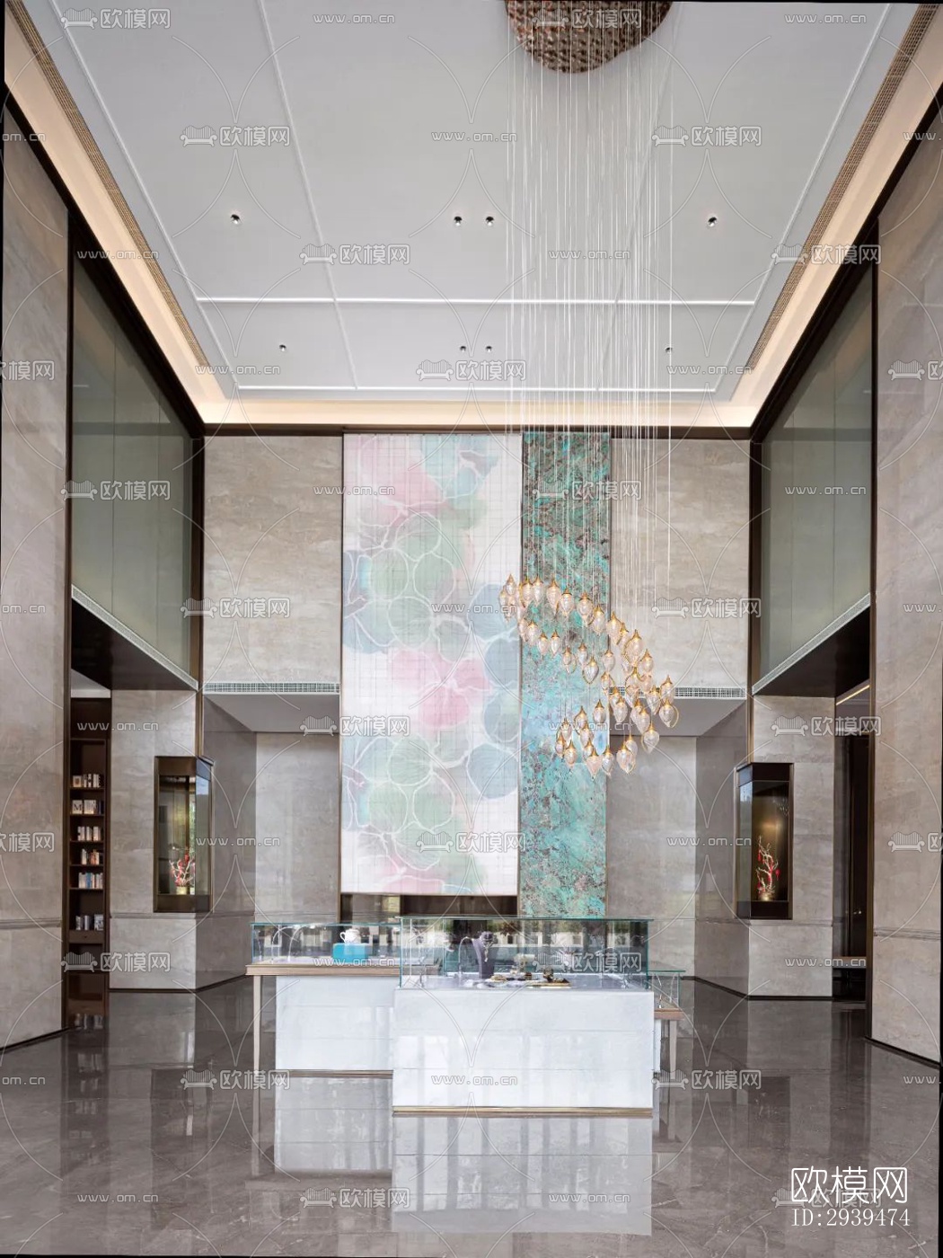 现代酒店民宿效果图下载（渲染图2）