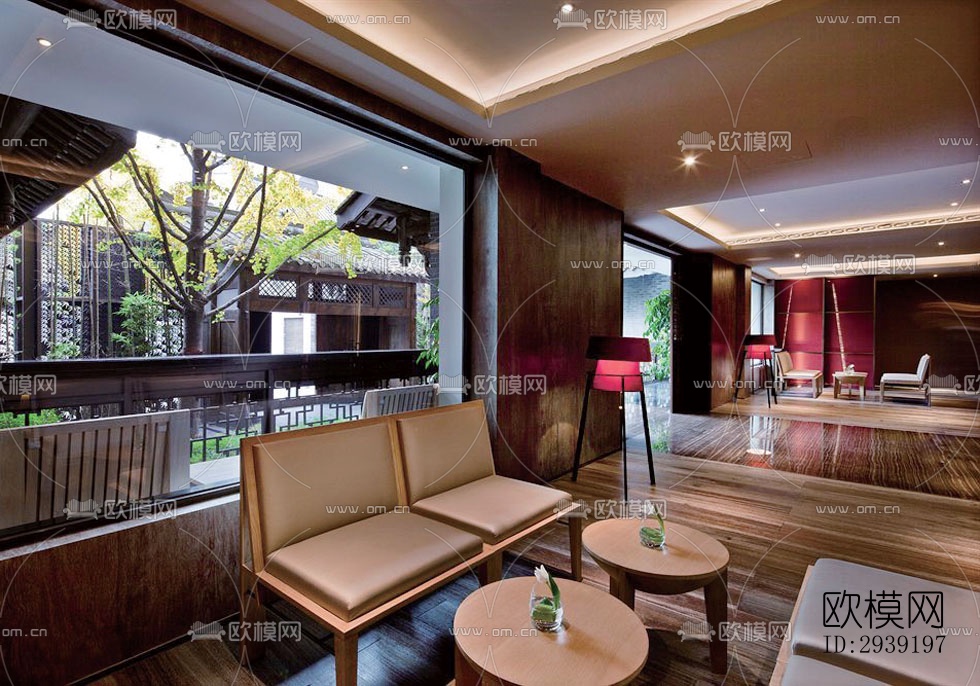 后现代酒店民宿效果图下载（渲染图1）