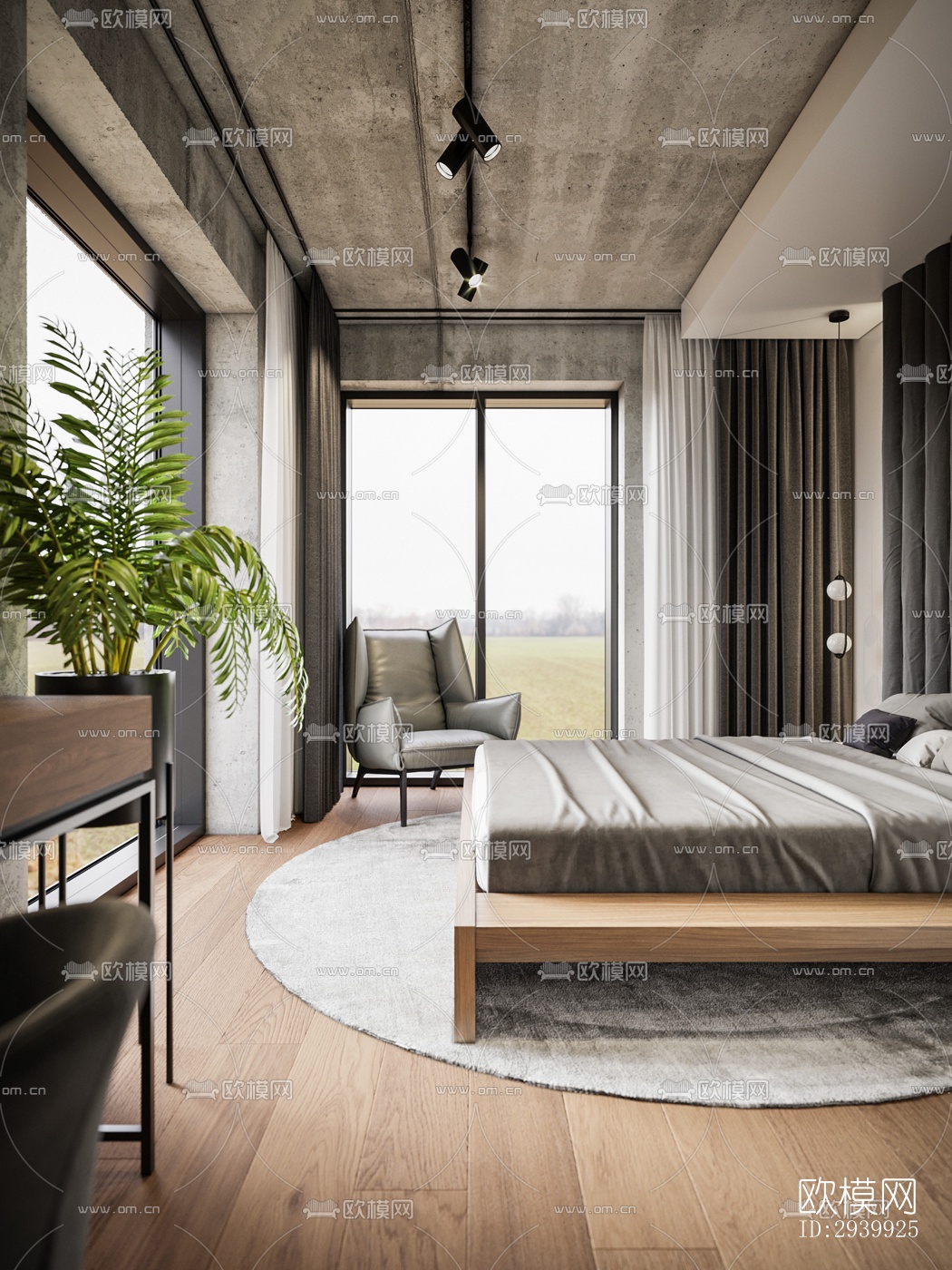 工业风复式效果图下载（渲染图12）