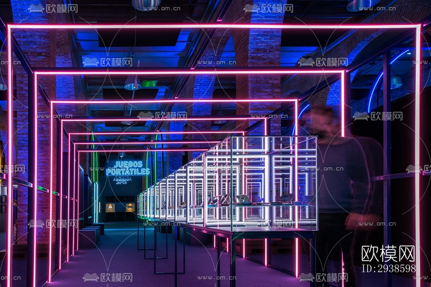 工业风展览展厅效果图下载(渲染图8)