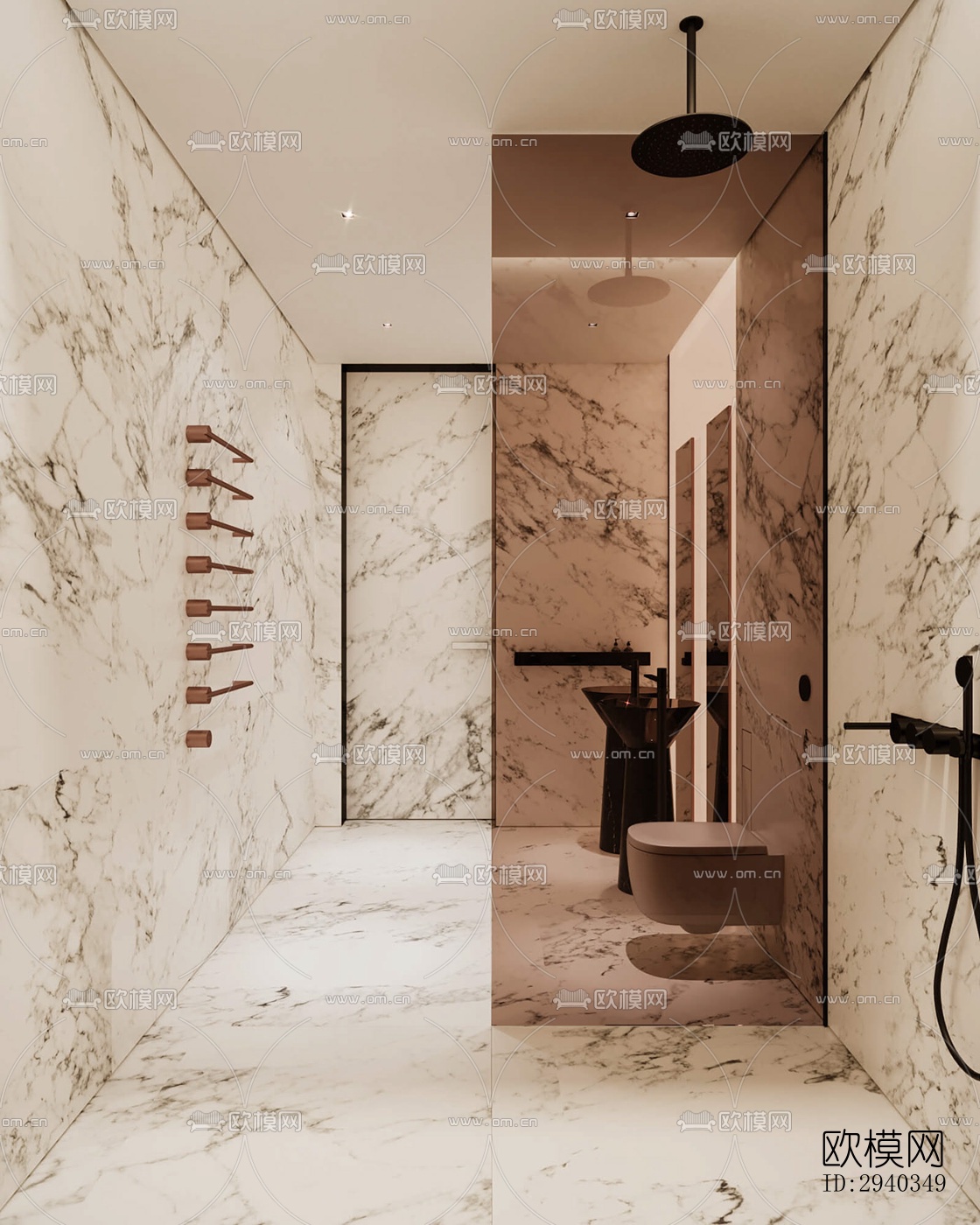 现代平层效果图下载（渲染图2）