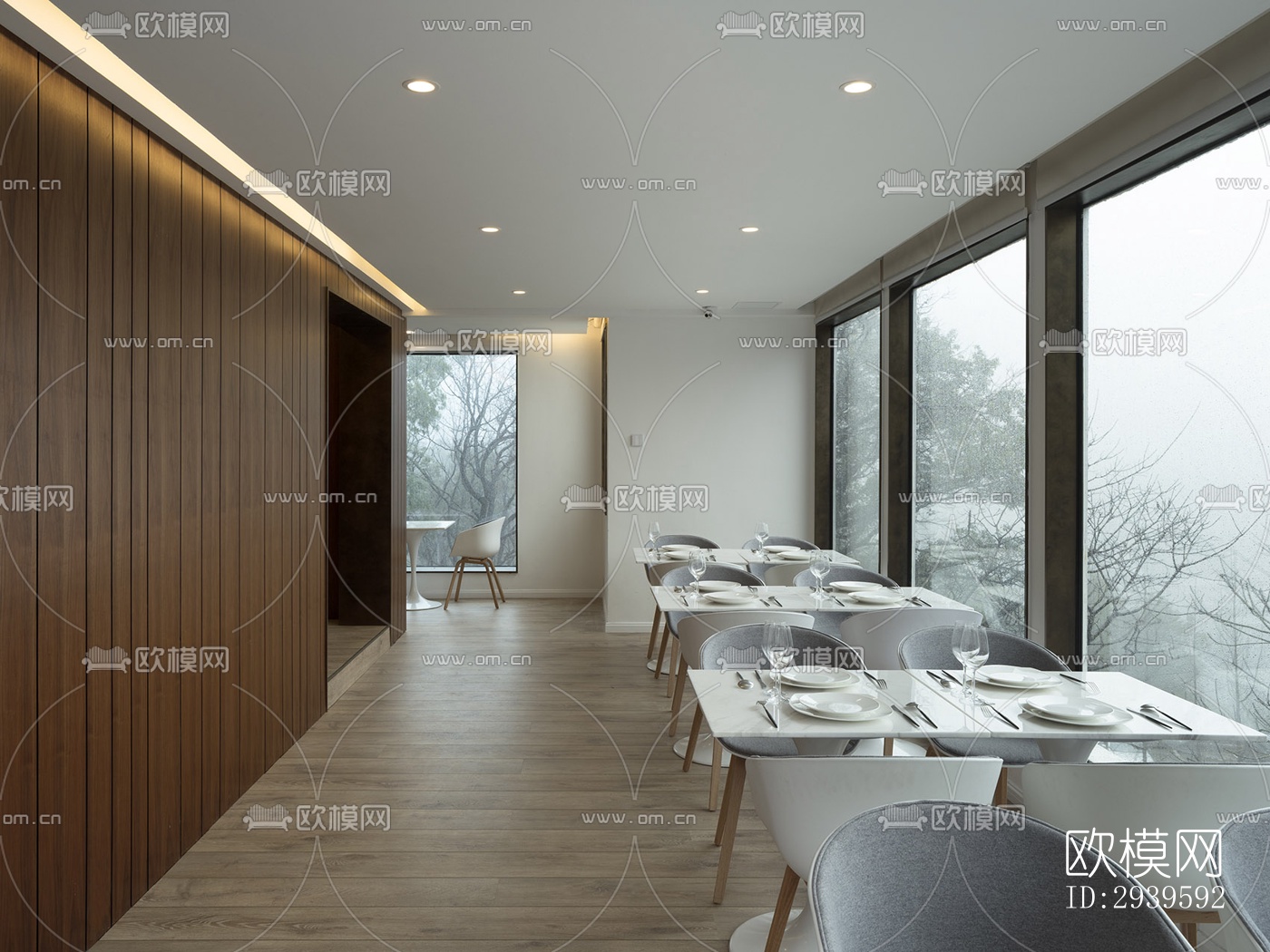 现代酒店民宿效果图下载（渲染图1）