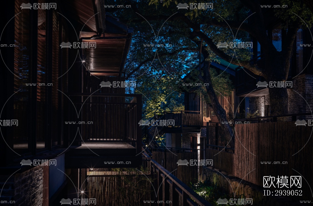 侘寂酒店民宿效果图下载（渲染图6）