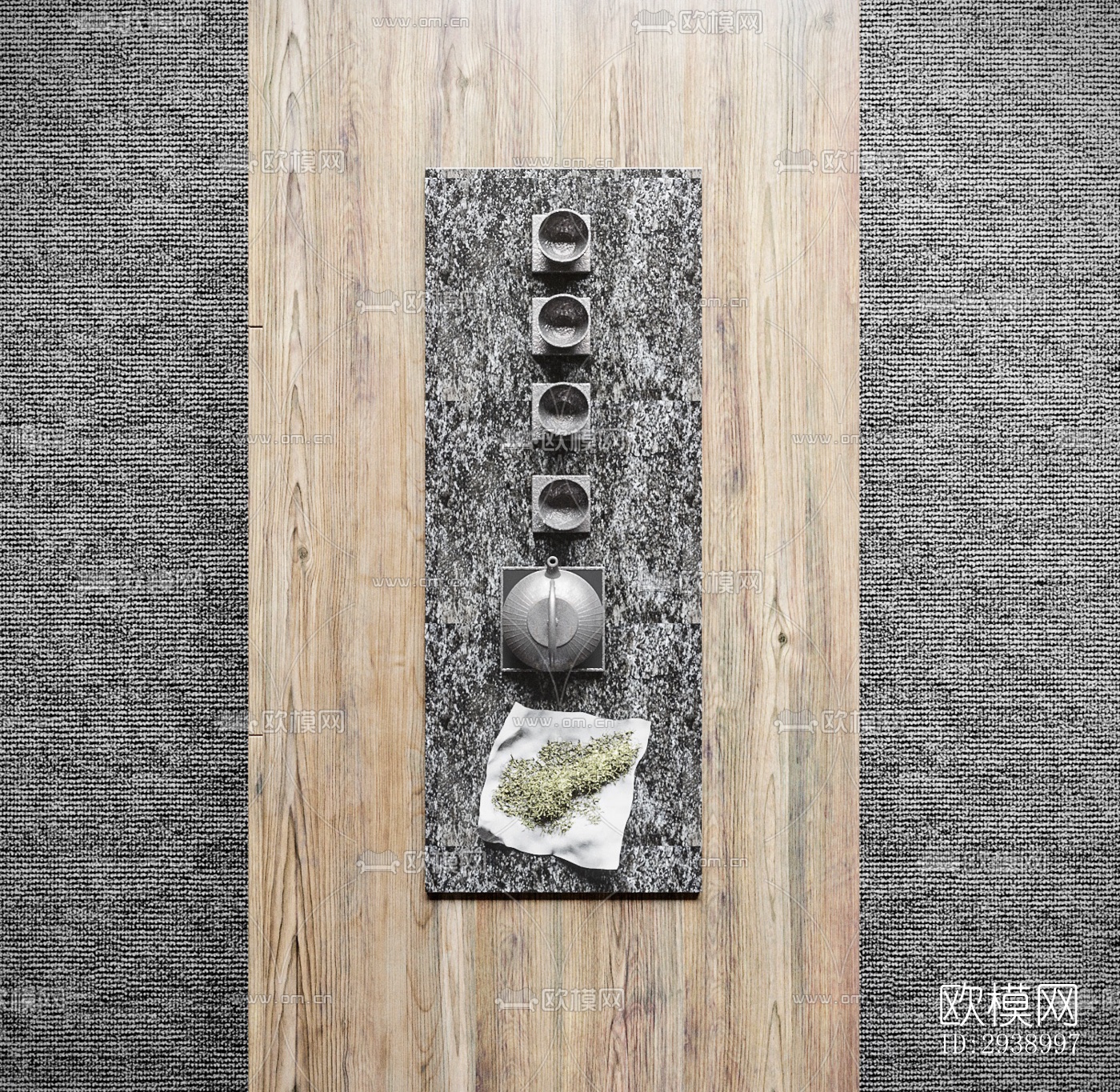 中式酒店民宿效果图下载（渲染图11）