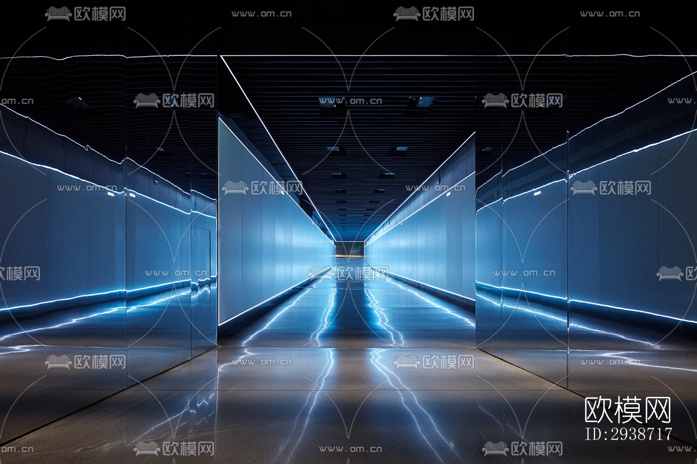 现代展览展厅效果图下载（渲染图9）