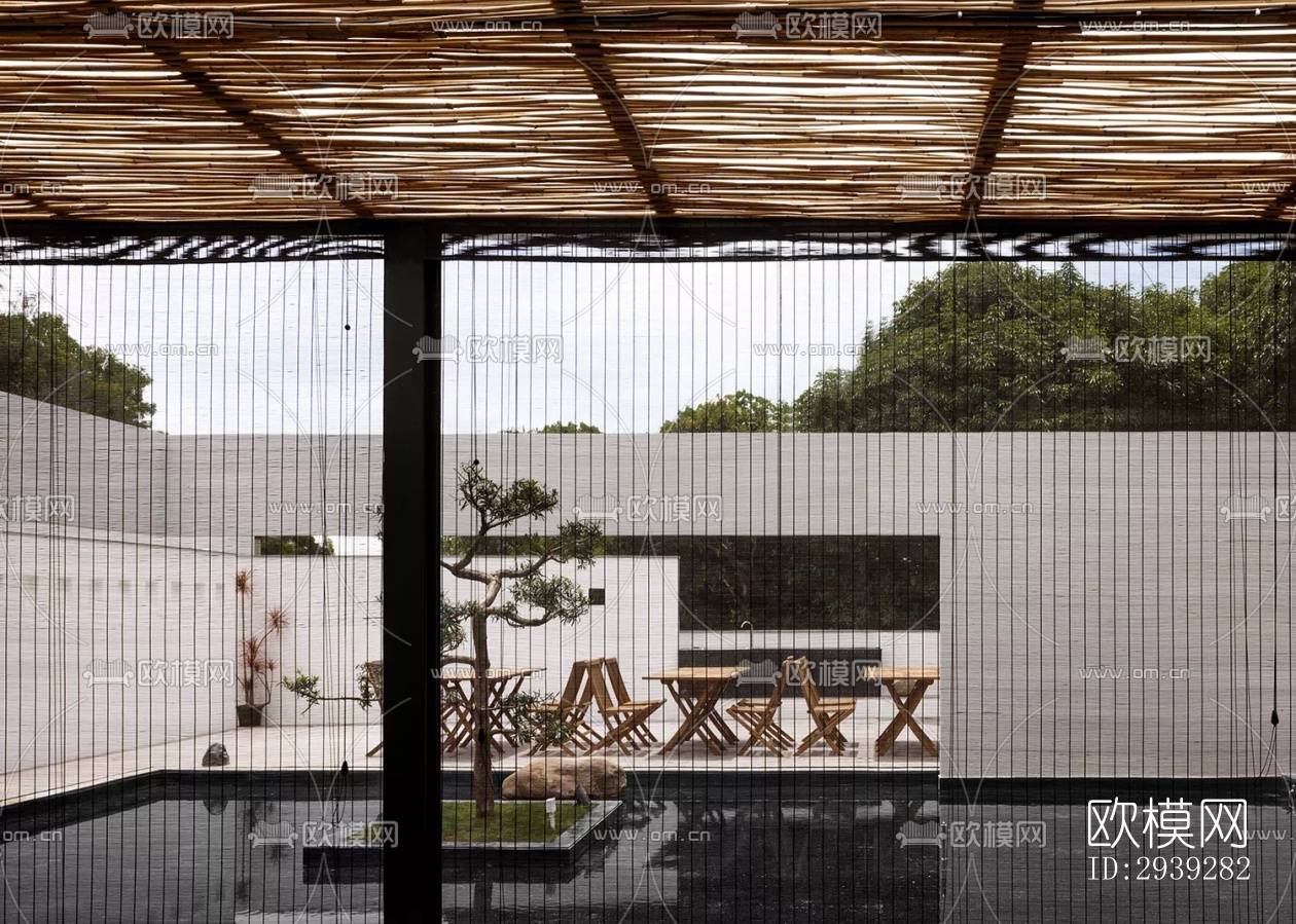 新中式酒店民宿效果图下载（渲染图8）