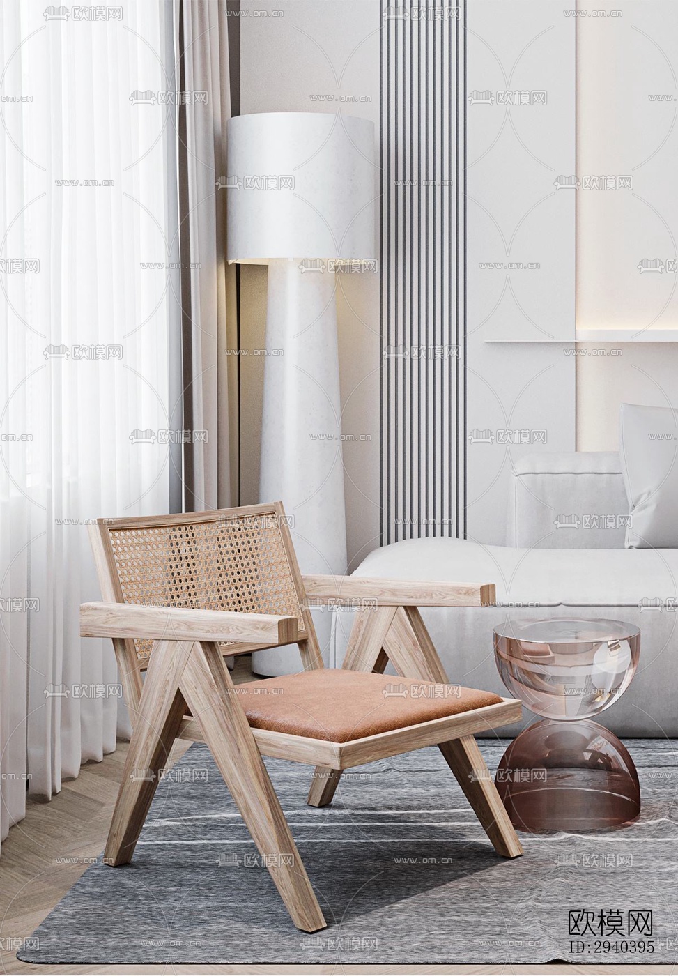 现代平层效果图下载（渲染图6）