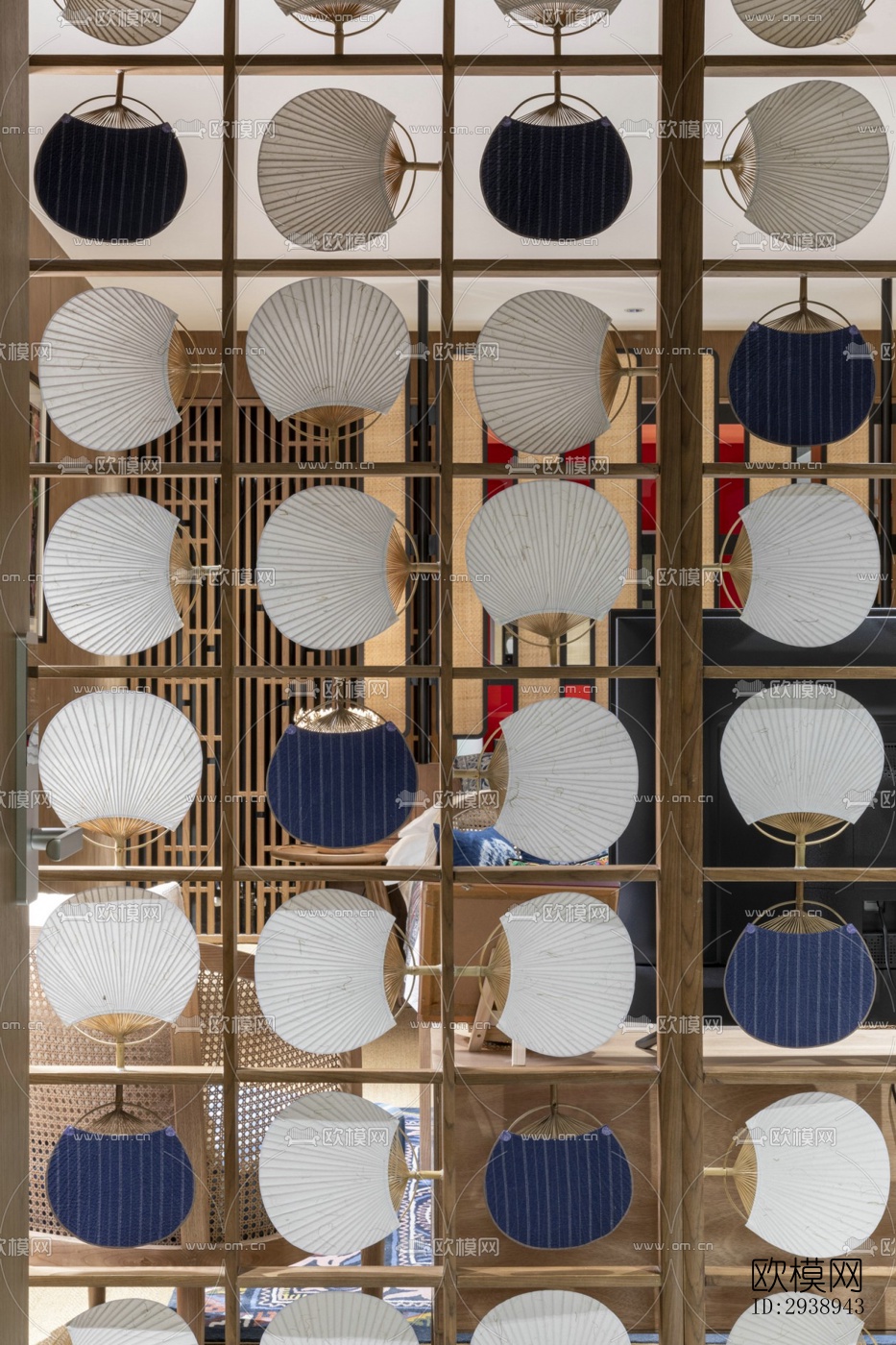 中式酒店民宿效果图下载（渲染图10）