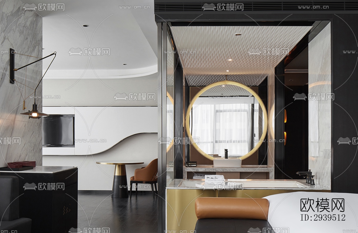 现代酒店民宿效果图下载（渲染图6）