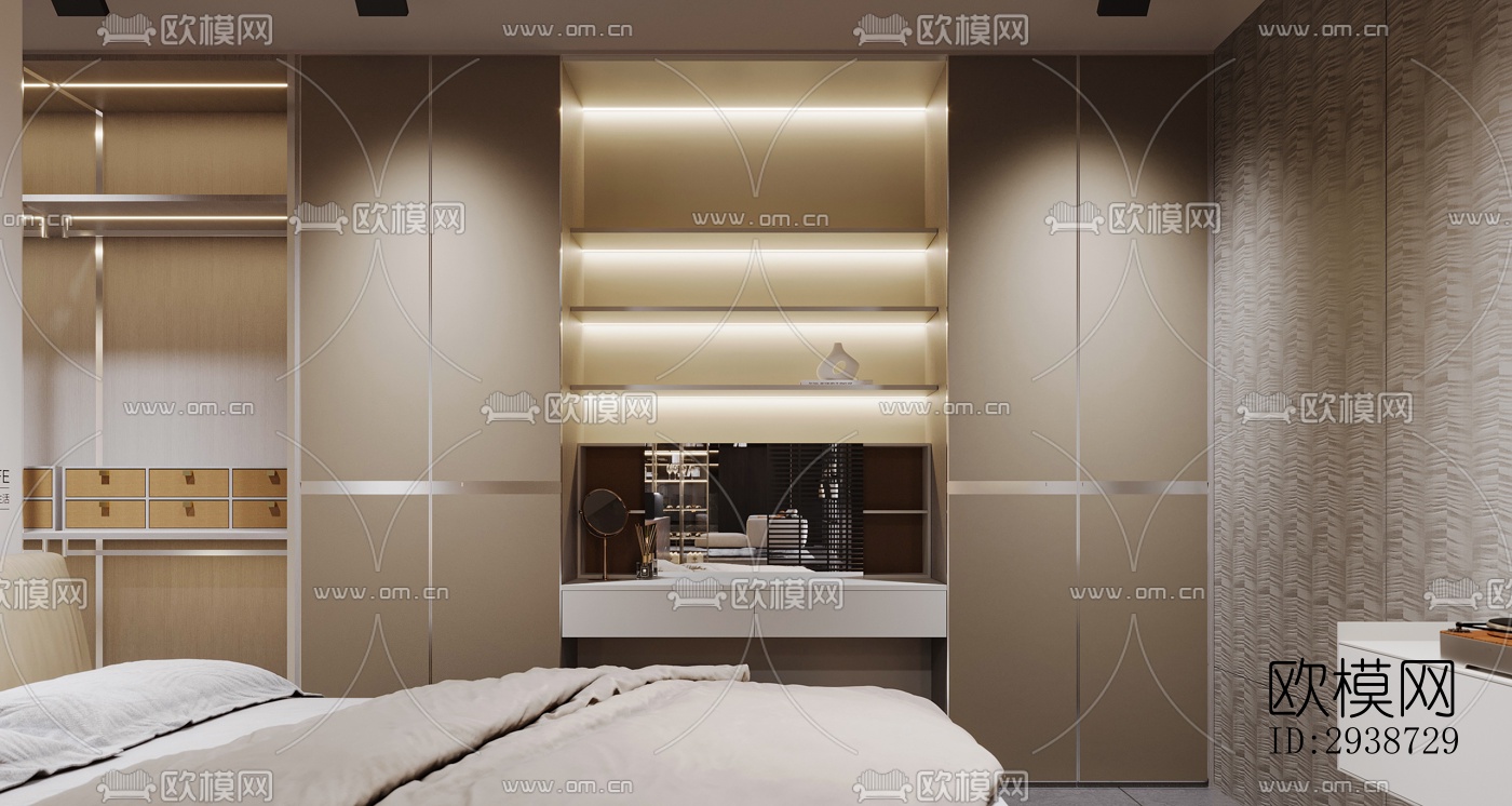 现代展览展厅效果图下载（渲染图1）