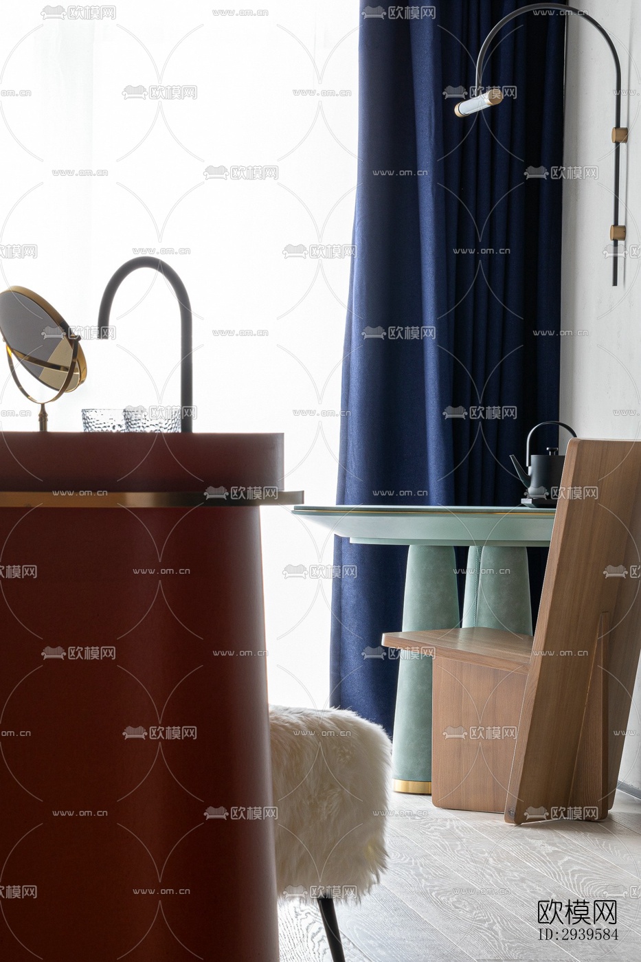 现代酒店民宿效果图下载（渲染图10）