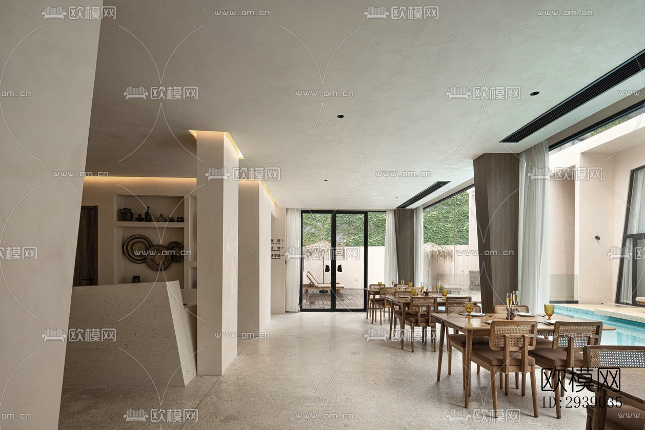 侘寂酒店民宿效果图下载（渲染图8）