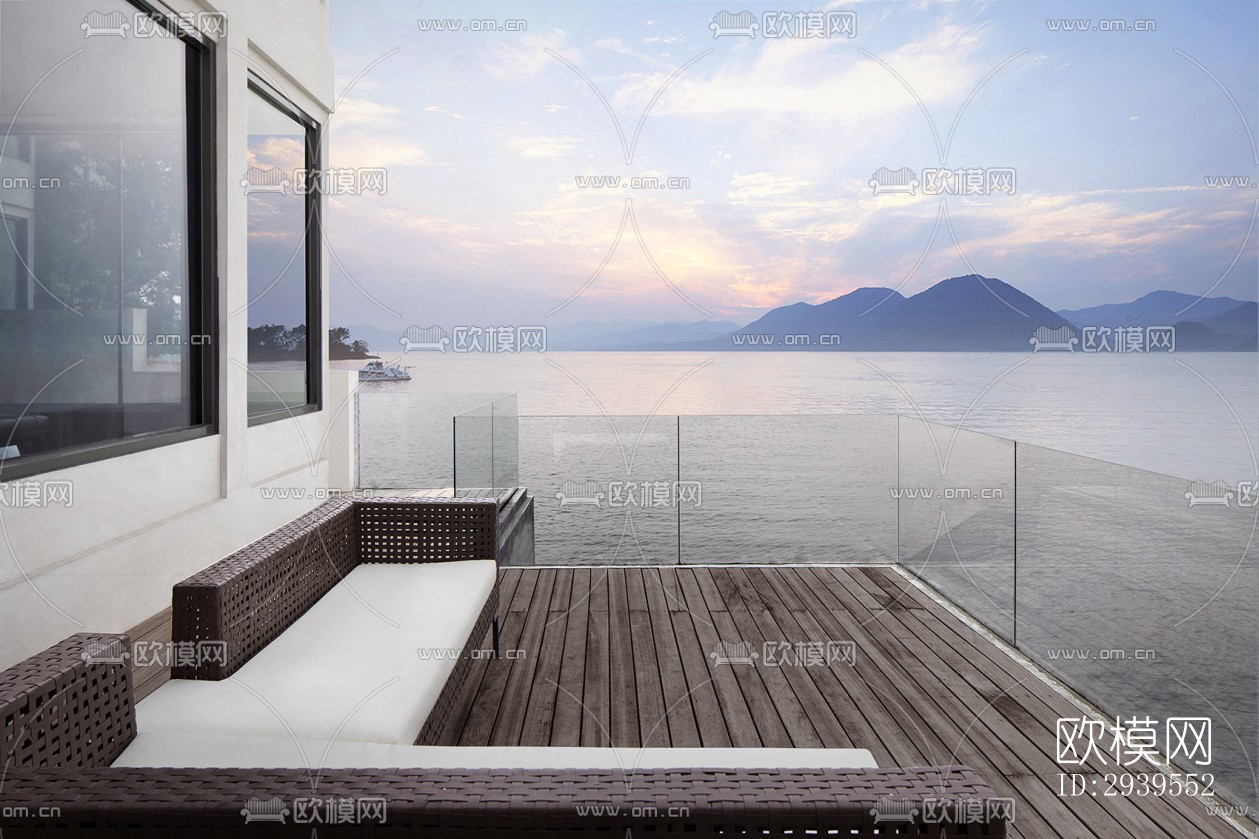 现代酒店民宿效果图下载（渲染图15）