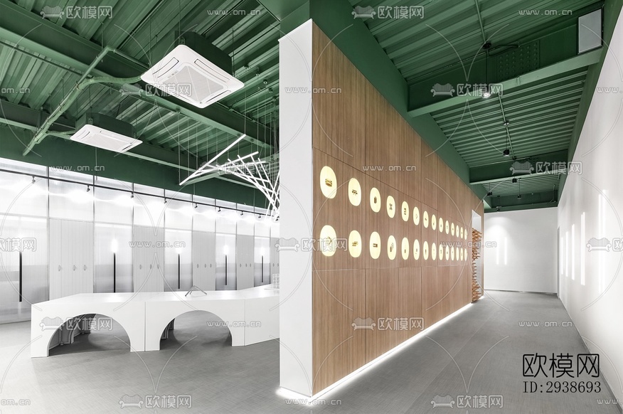 现代展览展厅效果图下载(渲染图1)
