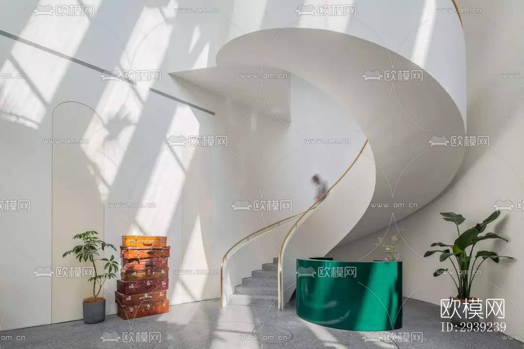 后现代酒店民宿效果图下载（渲染图17）