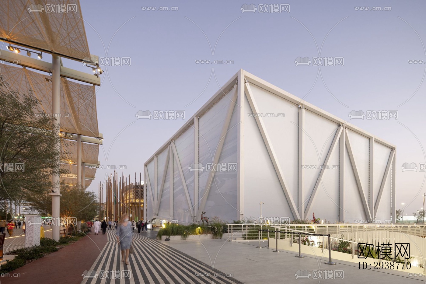 现代展览展厅效果图下载（渲染图13）