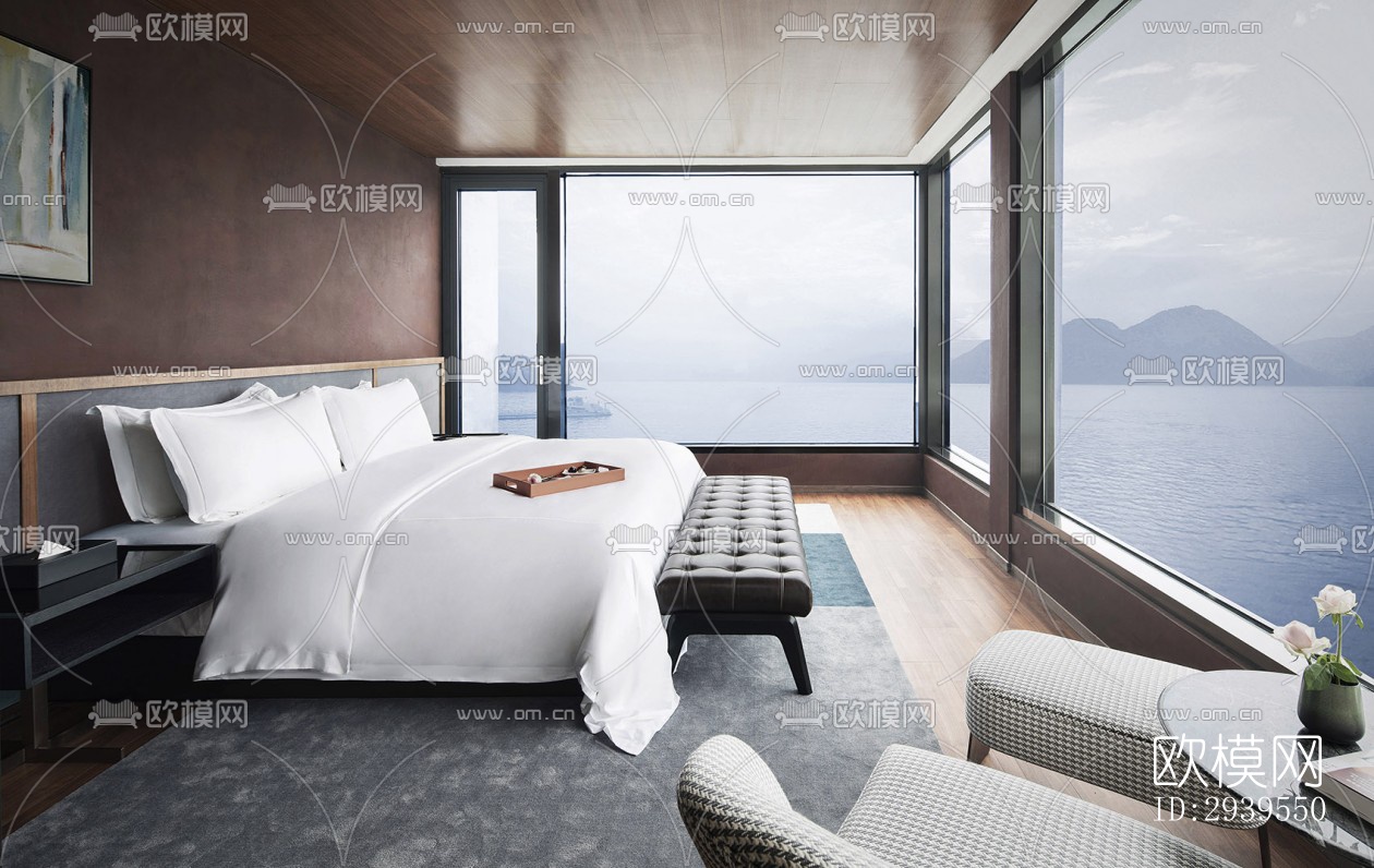 现代酒店民宿效果图下载（渲染图16）