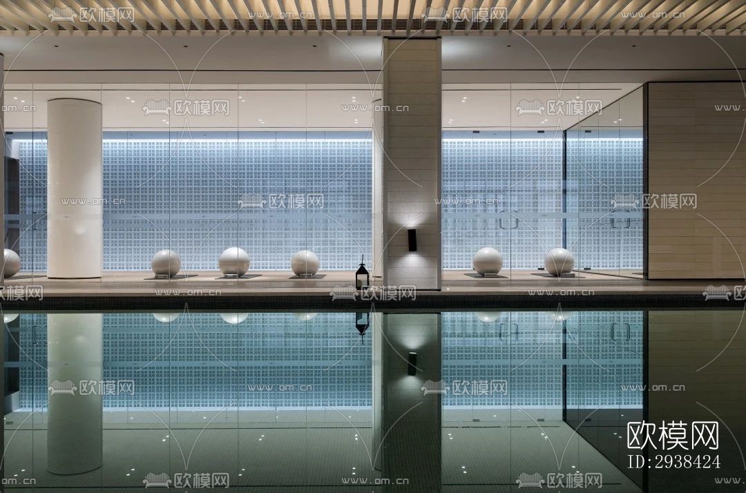 新中式售楼处效果图下载（渲染图12）