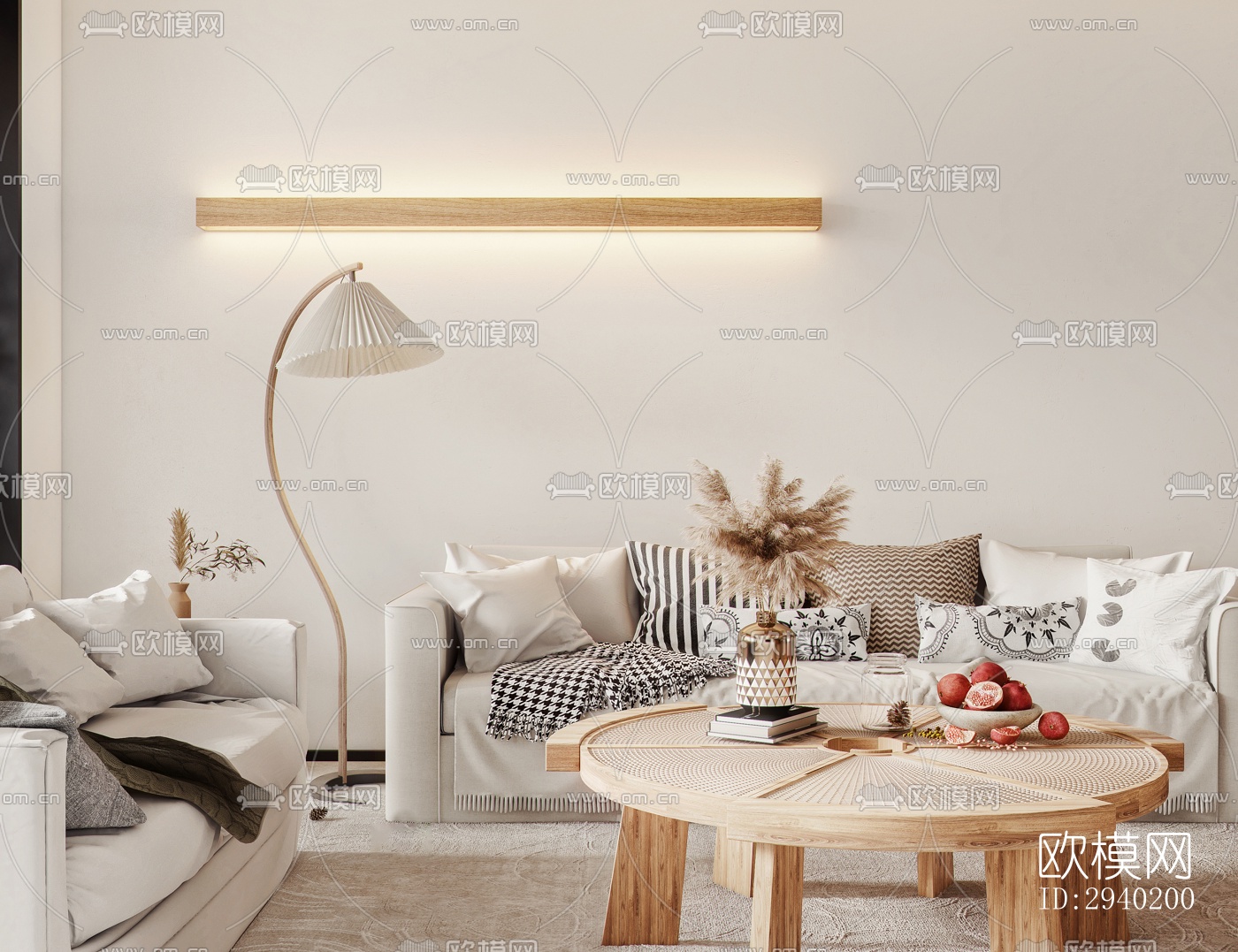 日式平层效果图下载（渲染图4）