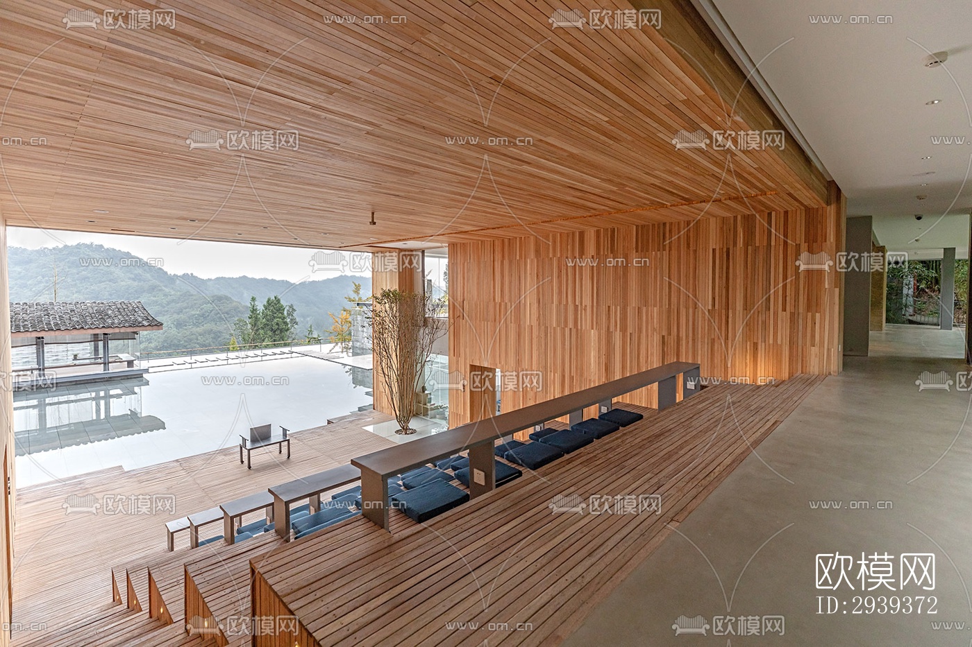 中式酒店民宿效果图下载（渲染图6）