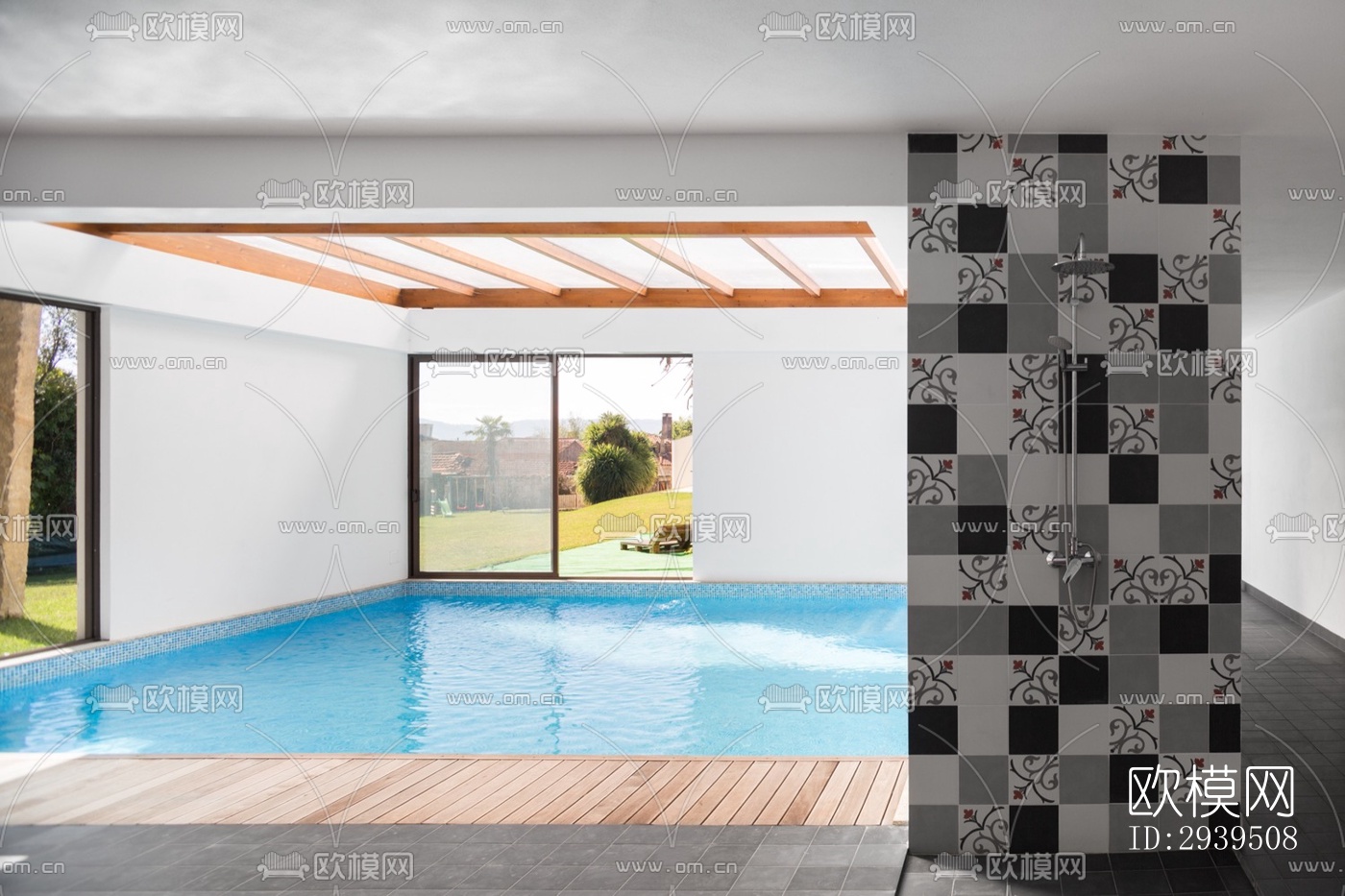 现代酒店民宿效果图下载（渲染图3）