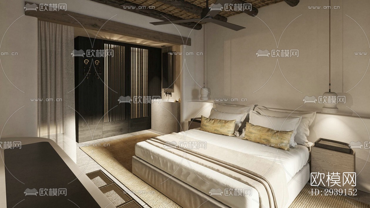 北欧酒店民宿效果图下载（渲染图10）