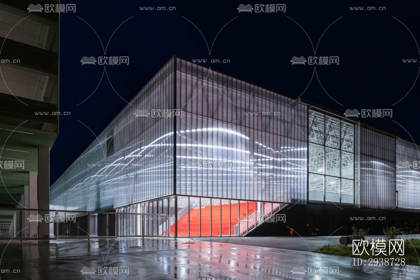 现代展览展厅效果图下载（渲染图10）