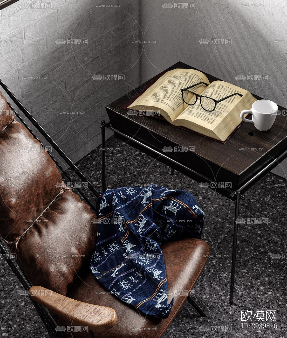 工业风公寓效果图下载（渲染图7）