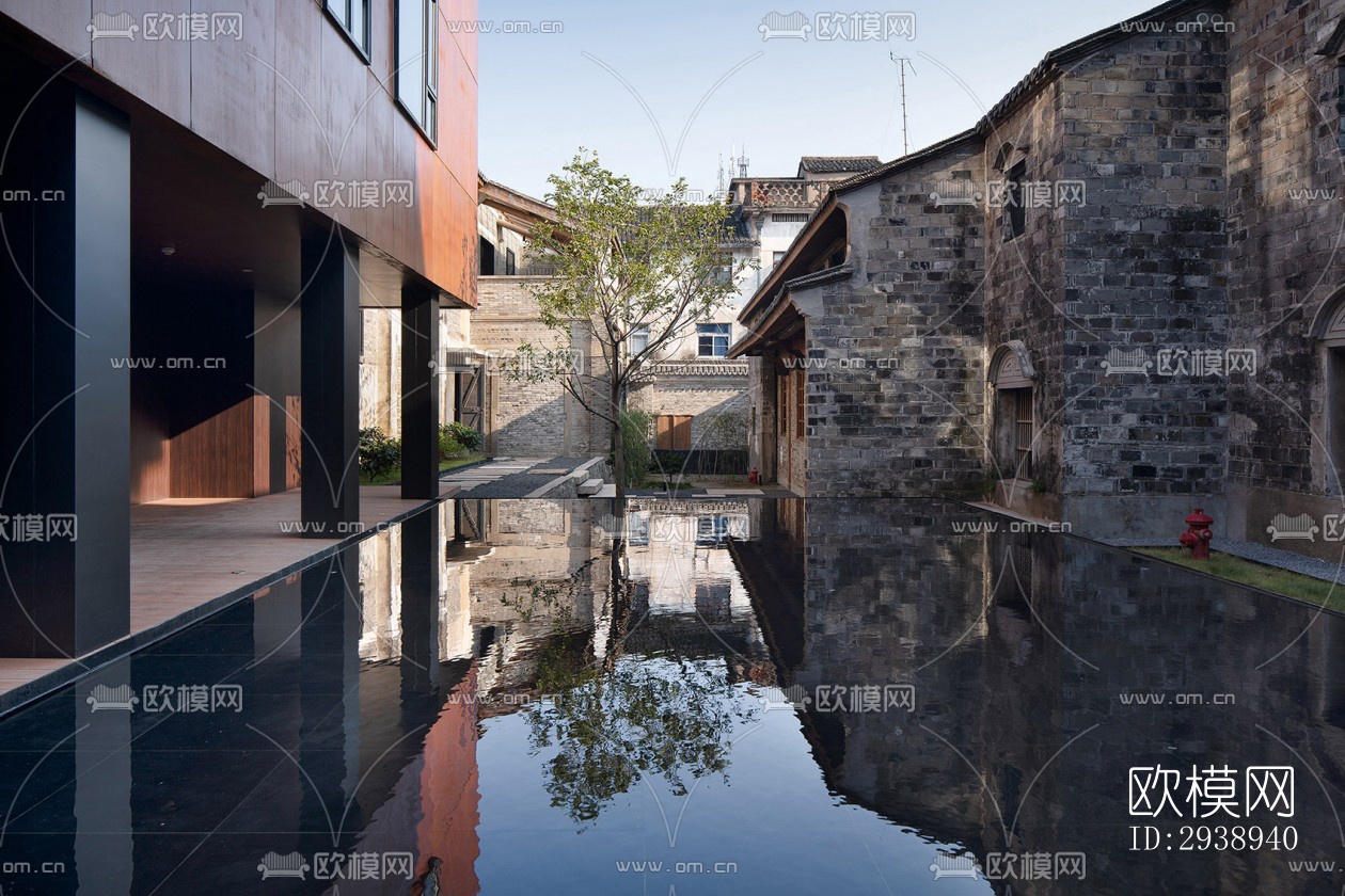 中式酒店民宿效果图下载（渲染图5）