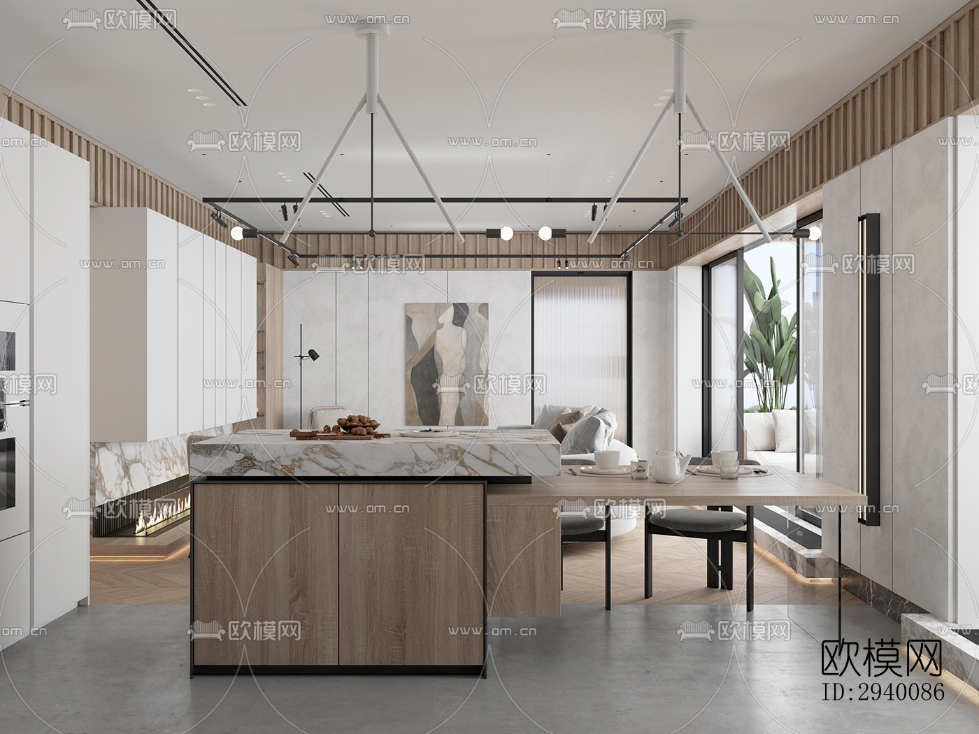 北欧平层效果图下载（渲染图16）