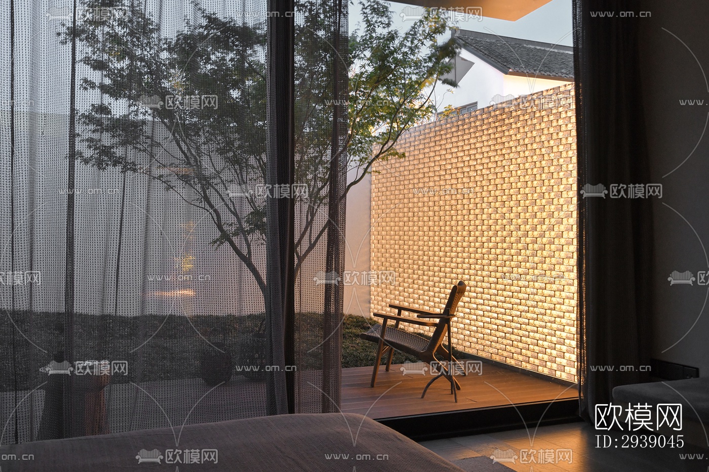 侘寂酒店民宿效果图下载（渲染图12）