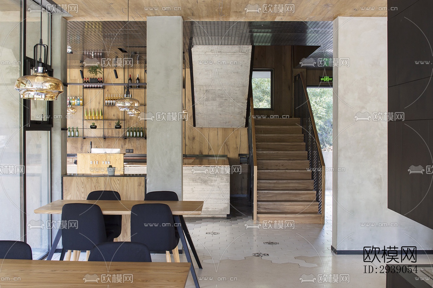 侘寂酒店民宿效果图下载（渲染图4）