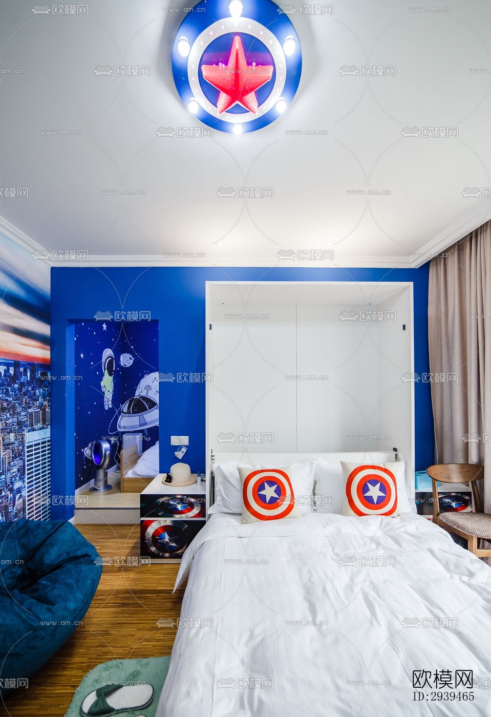 现代酒店民宿效果图下载（渲染图6）