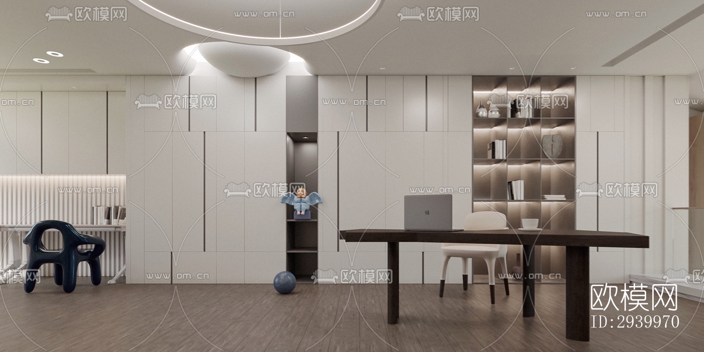 现代复式效果图下载（渲染图6）