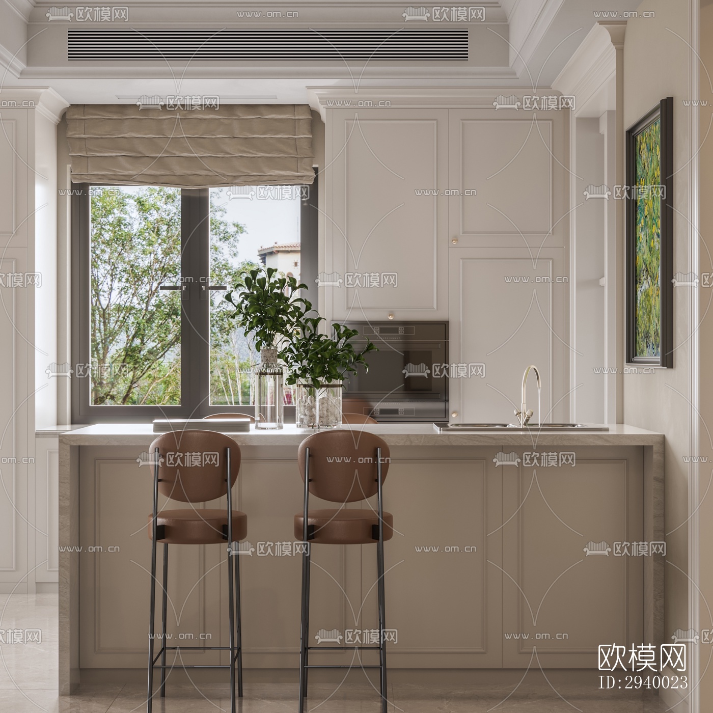 侘寂平层效果图下载（渲染图4）