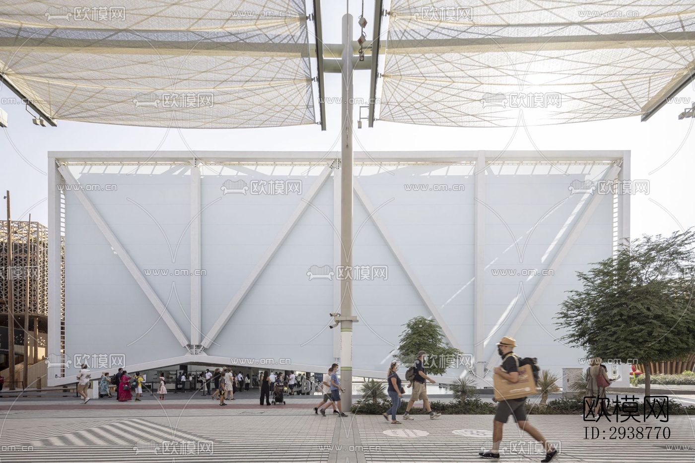 现代展览展厅效果图下载（渲染图14）