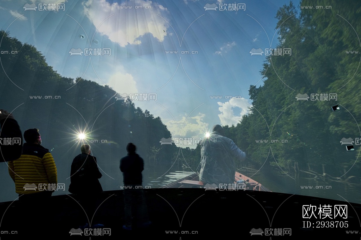 现代展览展厅效果图下载（渲染图13）