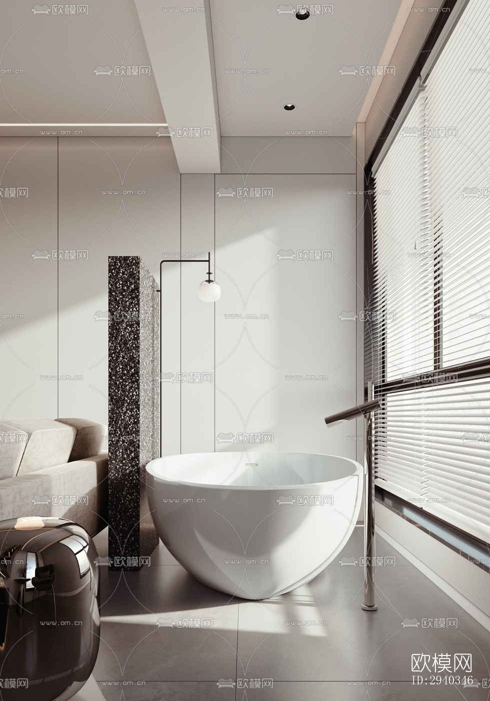 现代平层效果图下载（渲染图2）