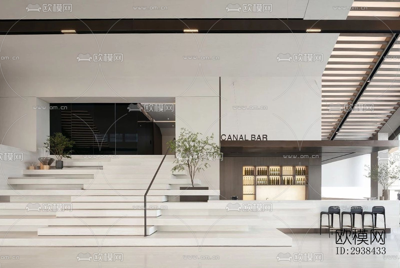 新中式售楼处效果图下载（渲染图8）