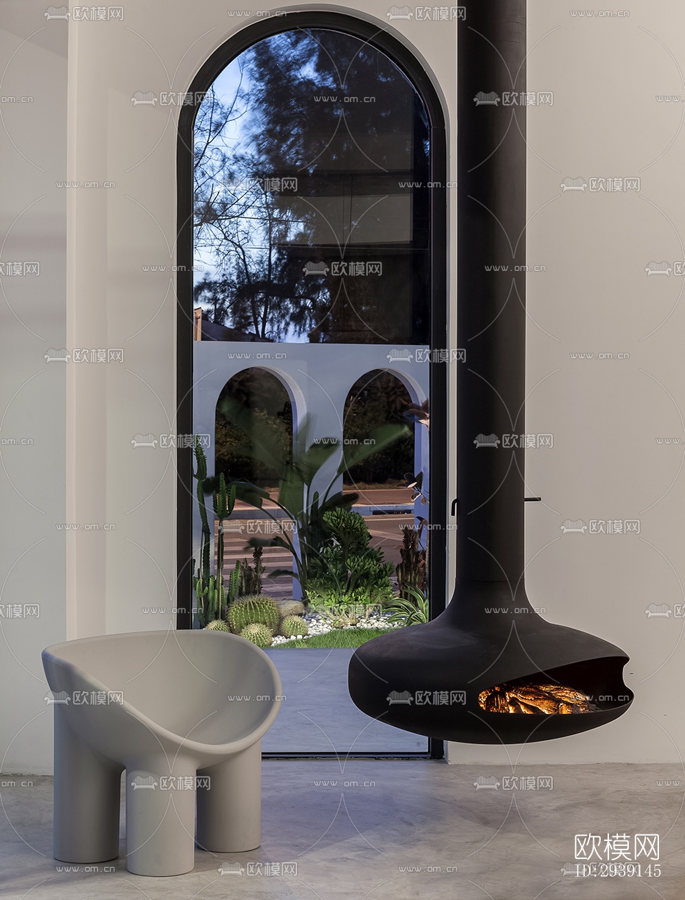 北欧酒店民宿效果图下载（渲染图1）