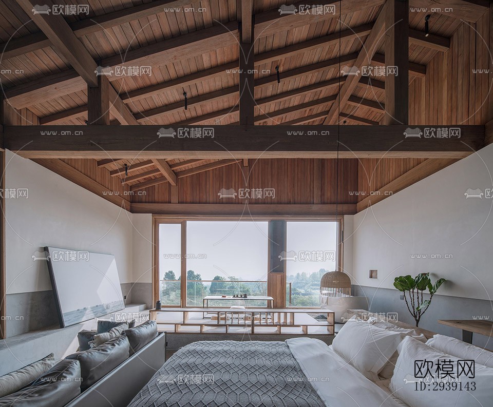 北欧酒店民宿效果图下载（渲染图8）