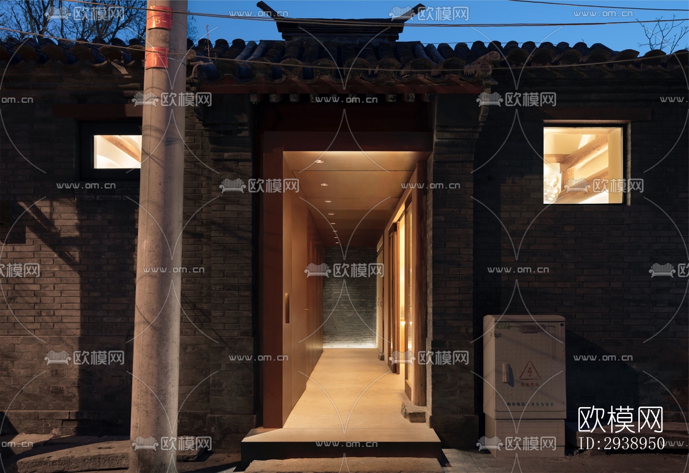 中式酒店民宿效果图下载（渲染图17）