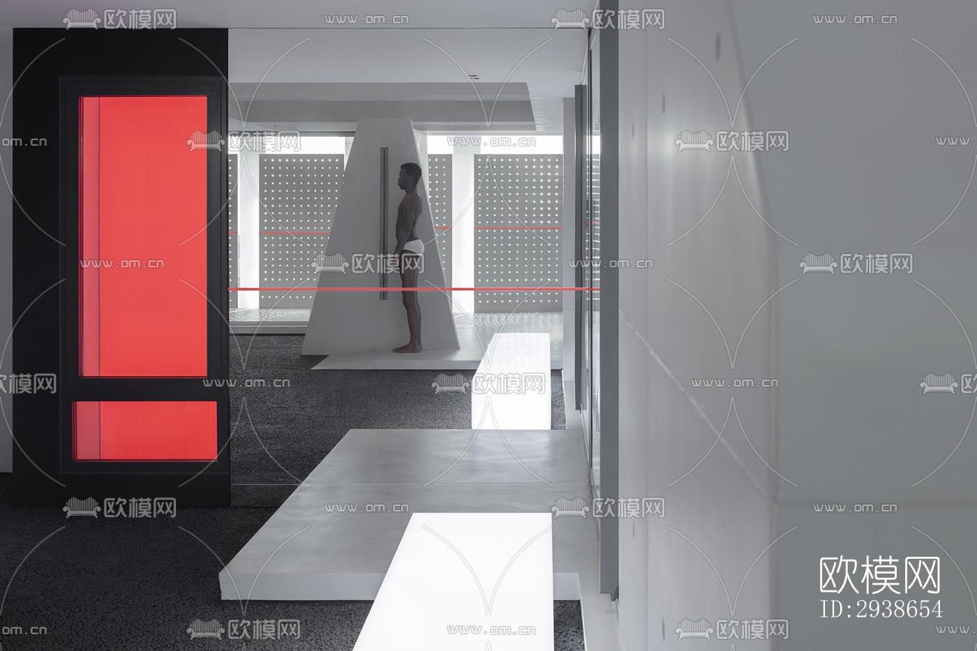 现代展览展厅效果图下载（渲染图8）