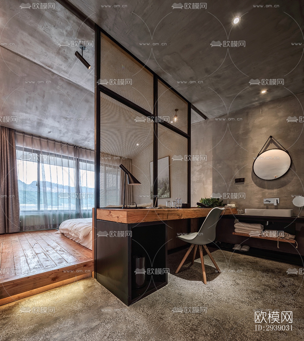 侘寂酒店民宿效果图下载（渲染图17）