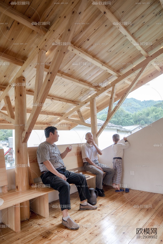 中式酒店民宿效果图下载（渲染图15）