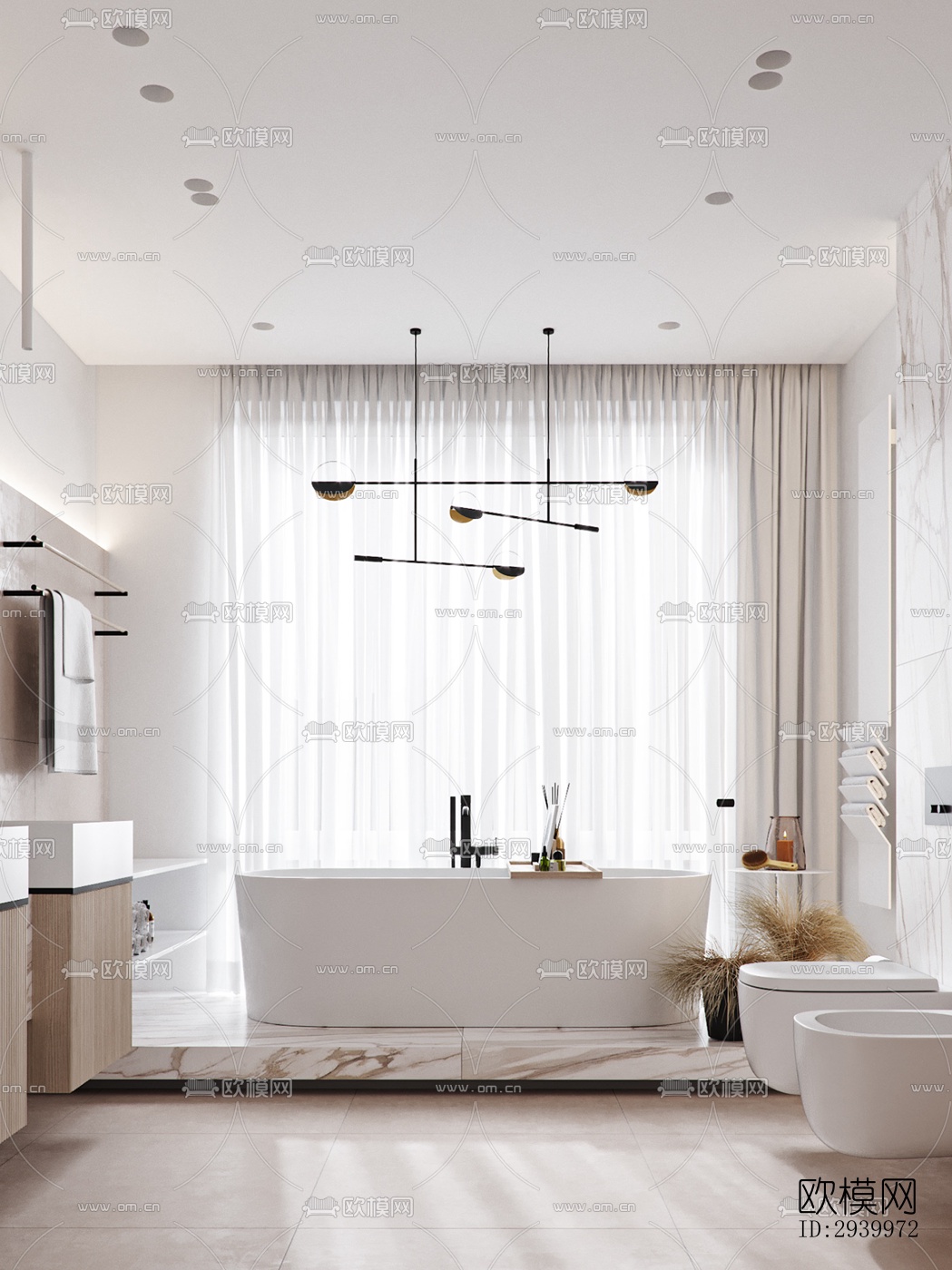 现代复式效果图下载（渲染图12）