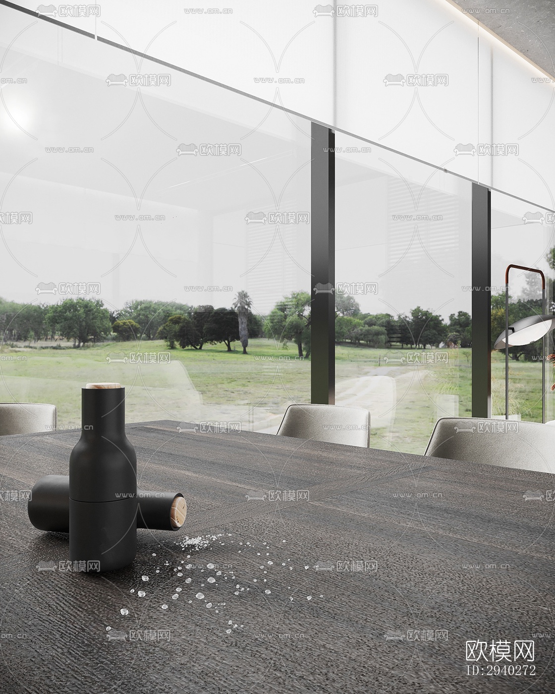 现代平层效果图下载（渲染图7）