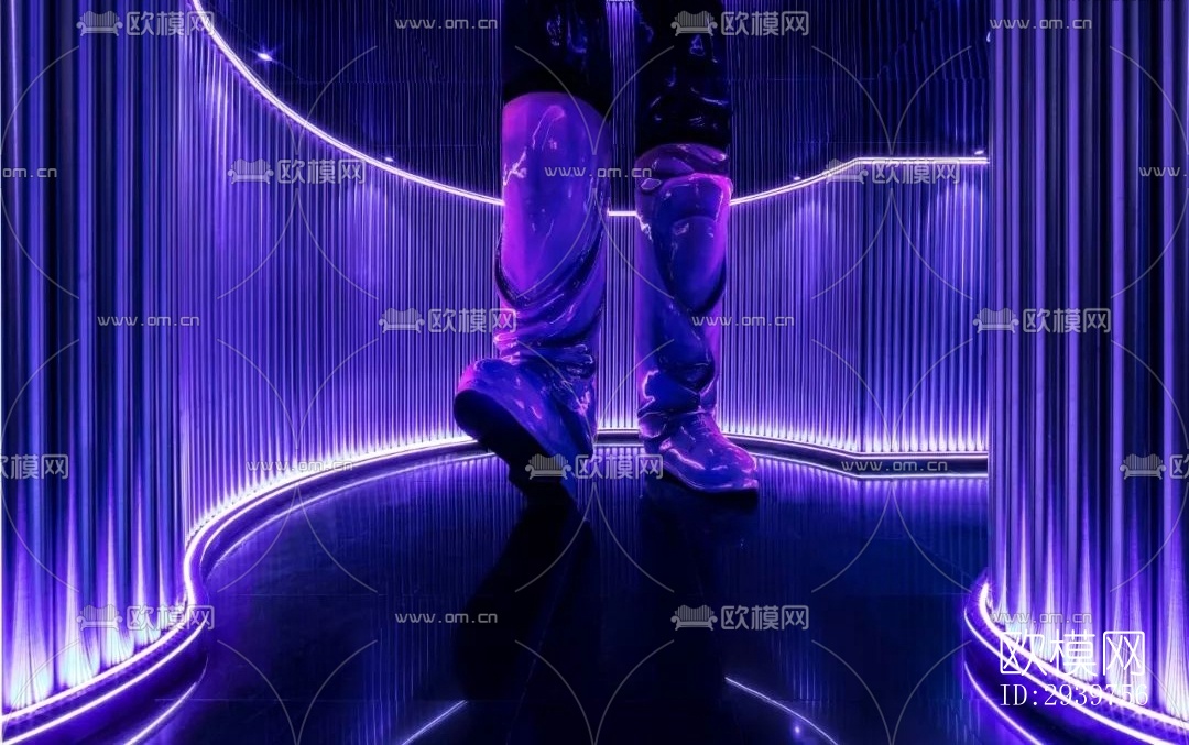 现代酒吧效果图下载（渲染图2）